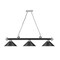 Z-Lite Cordon 3 Light Billiard, Matte Black 2306-3MB-BN-MB15 - alternate 5